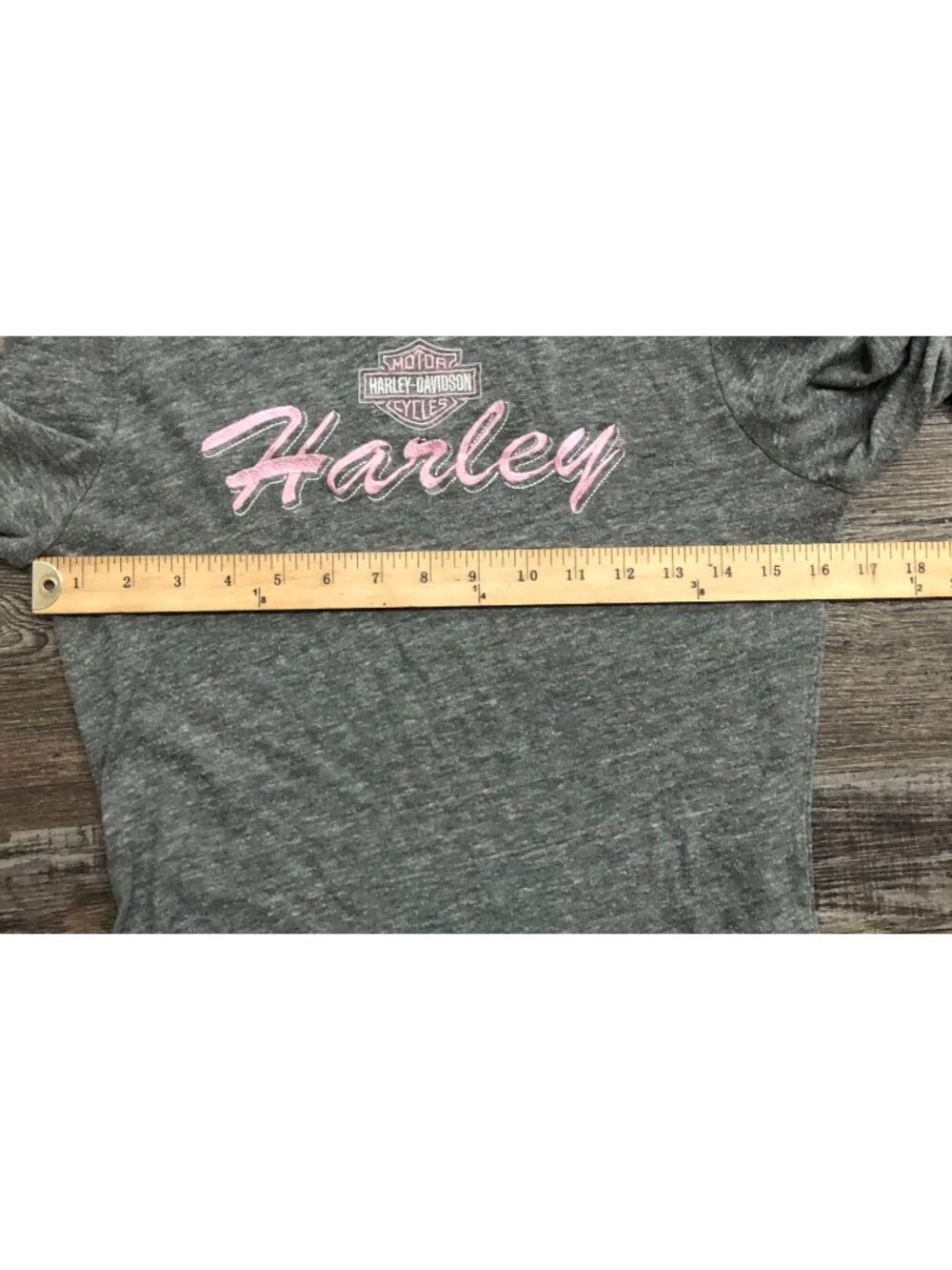 Harley-Davidson Womens Medium Gray Long Sleeve Turtle Neck Shirt - Picture 6 of 7